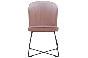 Krzesło tapicerowane CORNELIA X z pionowymi przeszyciami 