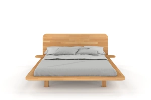 Łóżko lewitujące drewniane bukowe Skandica JAPANDIC / 140x200 cm, kolor naturalny