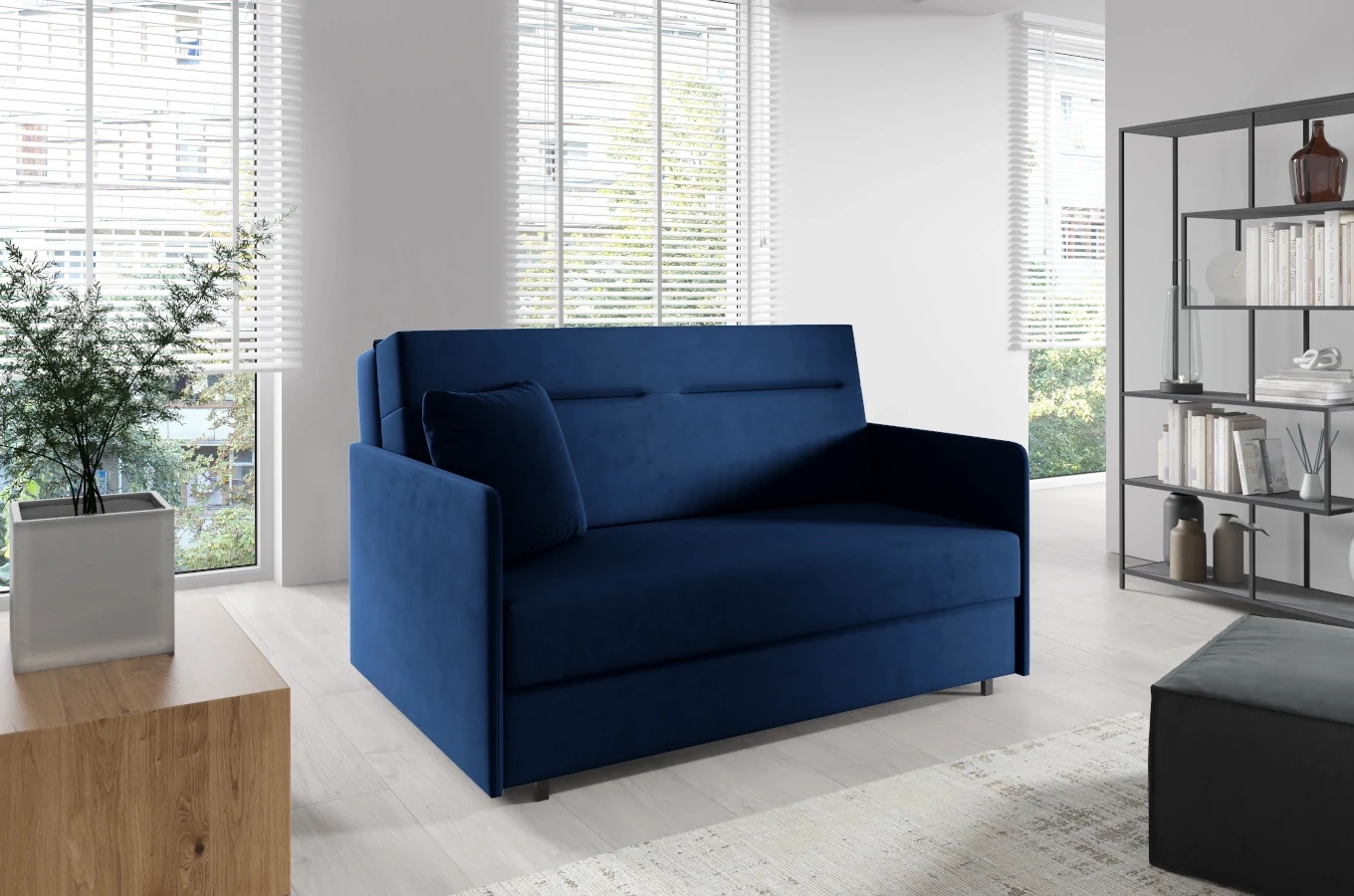 Elegancka sofa ZUZA z funkcją spania / szerokość 142 cm