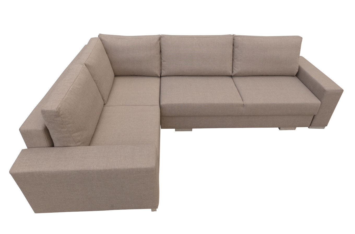 Nowoczesny rozkładany narożnik PEDRO z pojemnikiem na pościel