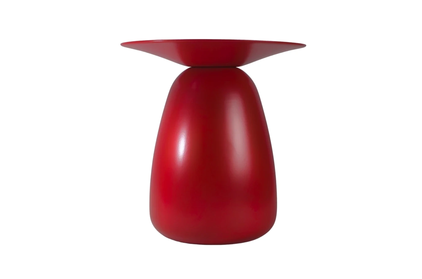 Stolik drewniany Kayani BAOBAB 34 różne kolory, wys. 34 cm / kolor bordowy