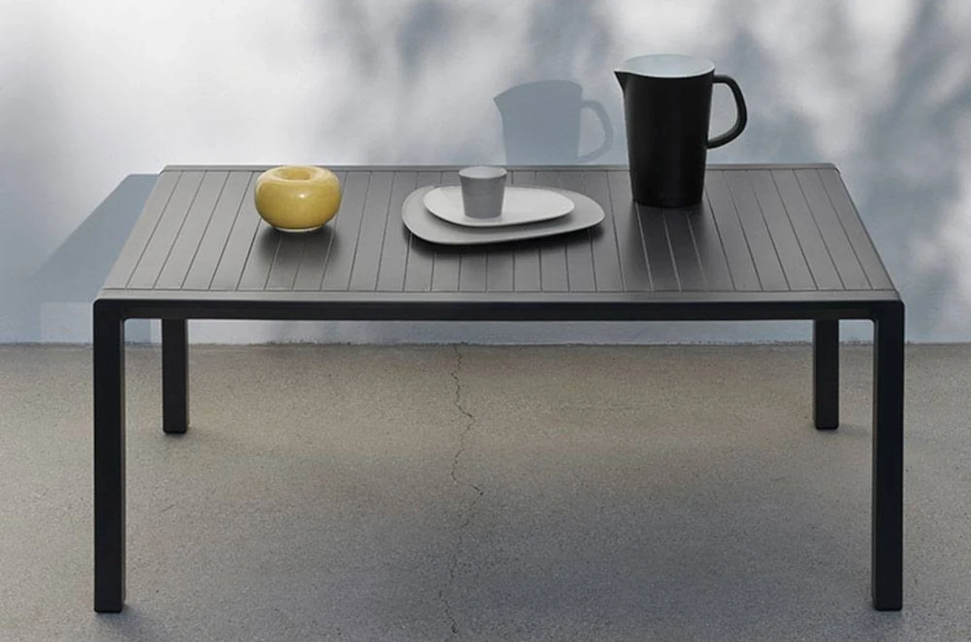 Zestaw mebli do ogrodu - rozkładany stół ALLORO 210-280 cm + 6 krzeseł PALMA