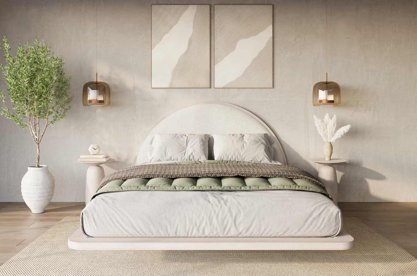 Stolik drewniany Kayani BAOBAB 44 różne kolory, wys. 44 cm