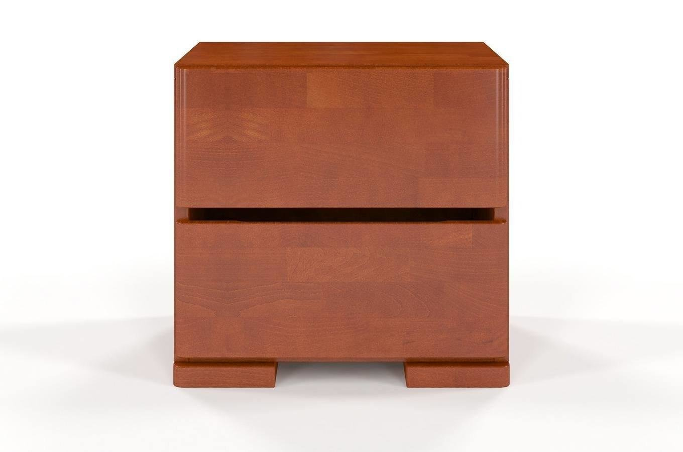 Drewniana szafka nocna bukowa Visby Sandemo High 2S / kolor biały