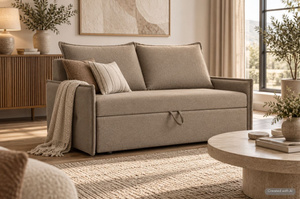 Wysyłka w 48h! Nowoczesna rozkładana sofa DARIA z pojemnikiem na pościel
