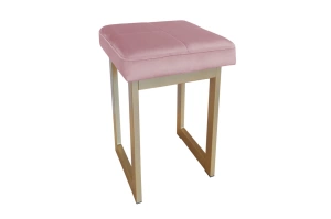 Tapicerowany taboret PRIMO na metalowych nogach / kolor tkaniny + podstawy do wyboru!