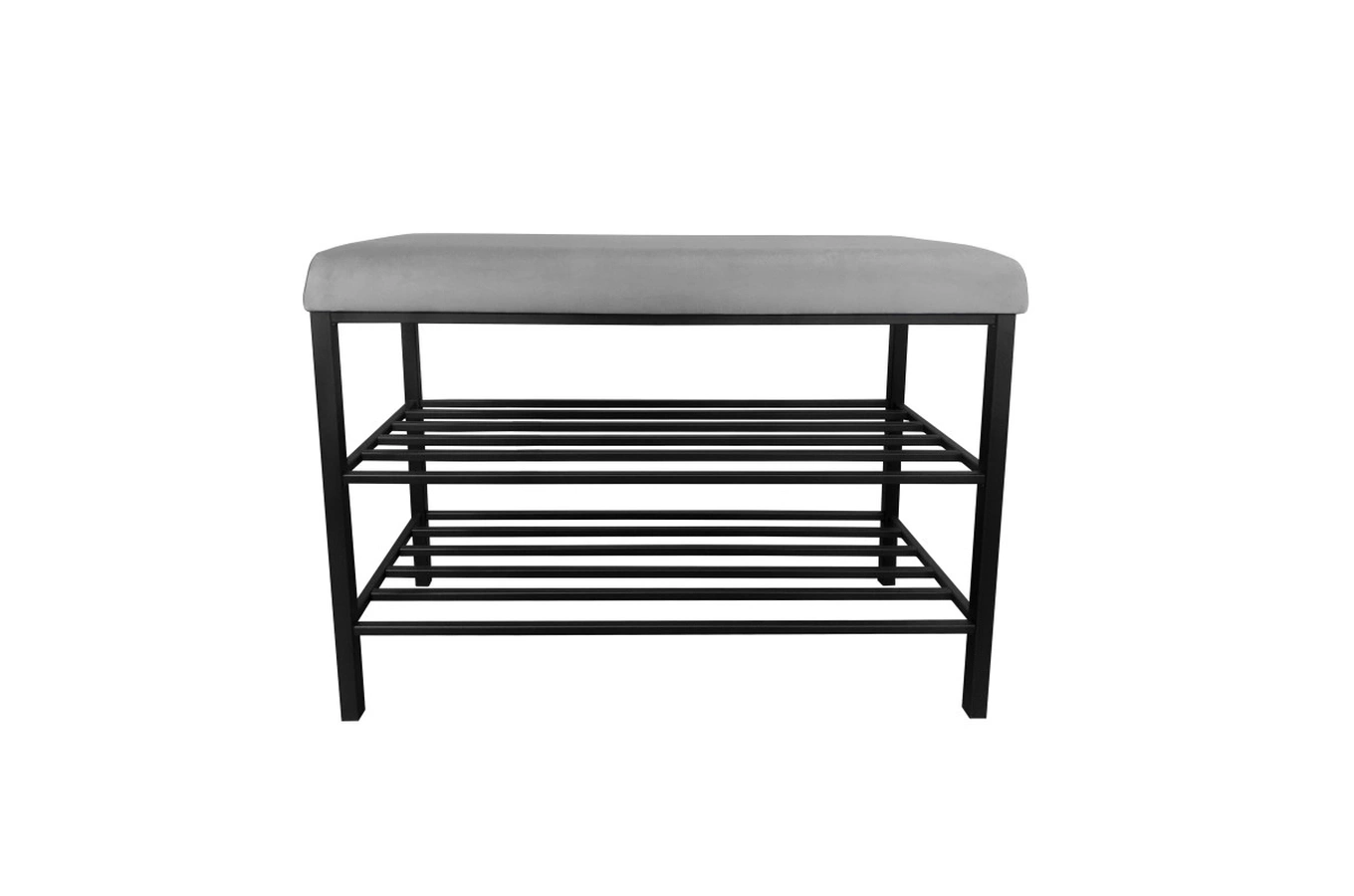 Tapicerowana ławka na buty DEXTER na metalowych nogach / kolor tkaniny do wyboru!