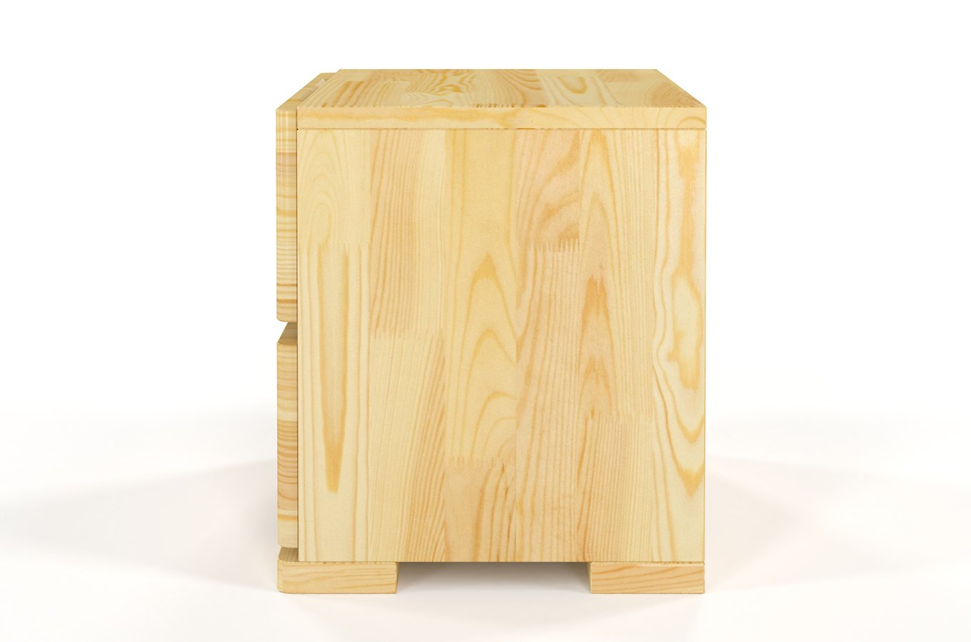 Drewniana szafka nocna sosnowa Visby Sandemo High 2S / szer. 40 cm