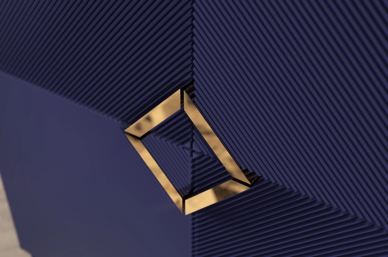 Drewniana komoda Visby DEMI HIGH / kolor granat szlachetny / szer. 100 cm