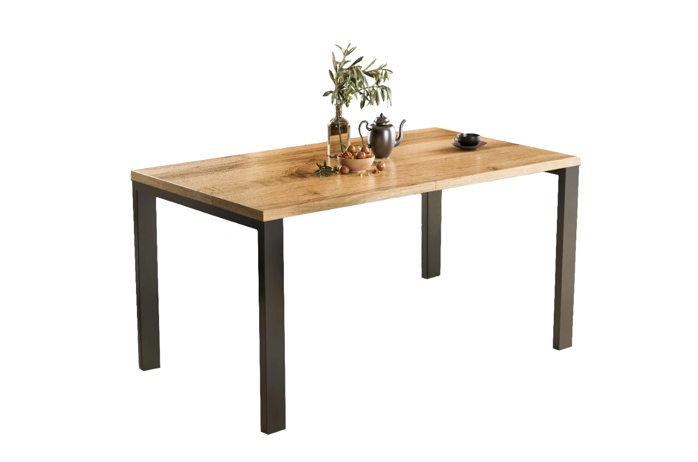 Nowoczesny rozkładany stół GARANT 80-215 x 80 cm (dąb wotan)