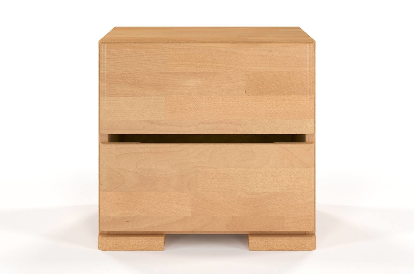 Drewniana szafka nocna bukowa Visby Sandemo High 2S / kolor naturalny