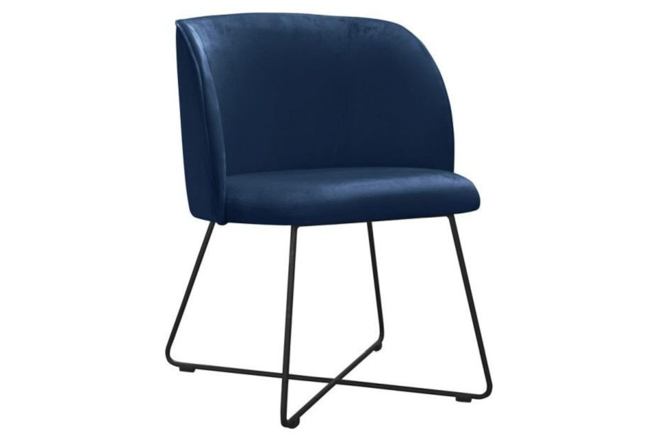 Nowoczesne krzesło tapicerowane INGE X na metalowych nogach