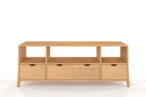 Drewniana szafka RTV bukowa Visby GDYNIA na nóżkach / szer. 160 cm