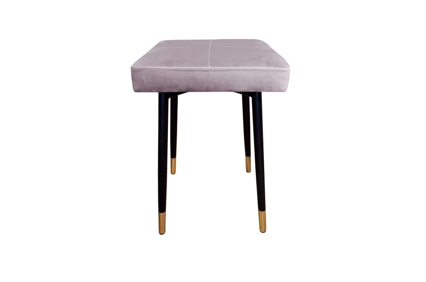 Tapicerowany taboret QUINTO na metalowych nogach / kolor tkaniny + podstawy do wyboru!