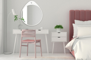 Okrągłe lustro OSLO / rama dostępna w 2 kolorach