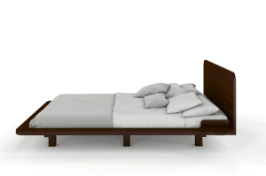 Łóżko lewitujące drewniane bukowe Skandica JAPANDIC / 160x200 cm, kolor palisander