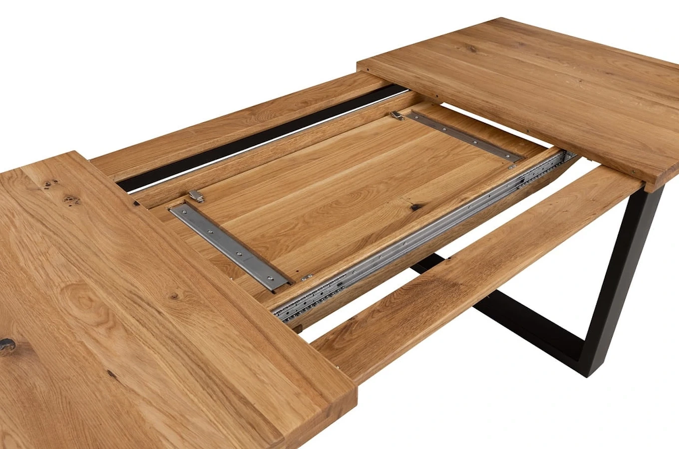 Rozkładany stół dębowy HEKTOR PLUS / 140-220 x 90 cm