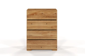 Drewniana komoda dębowa Visby SANDEMO 4S80 / szer. 80 cm, olej naturalny