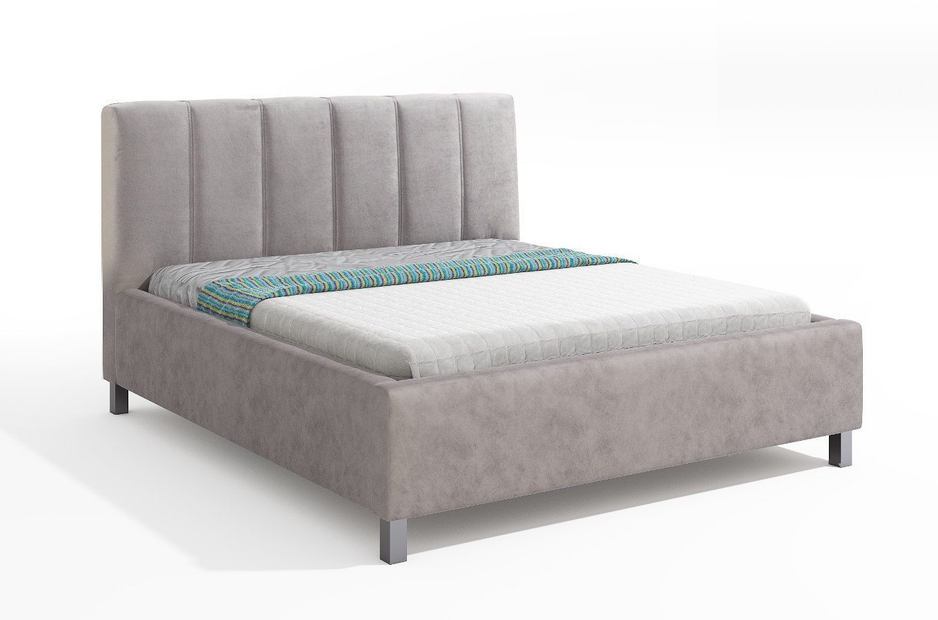 Tapicerowane łóżko do sypialni JASMINE