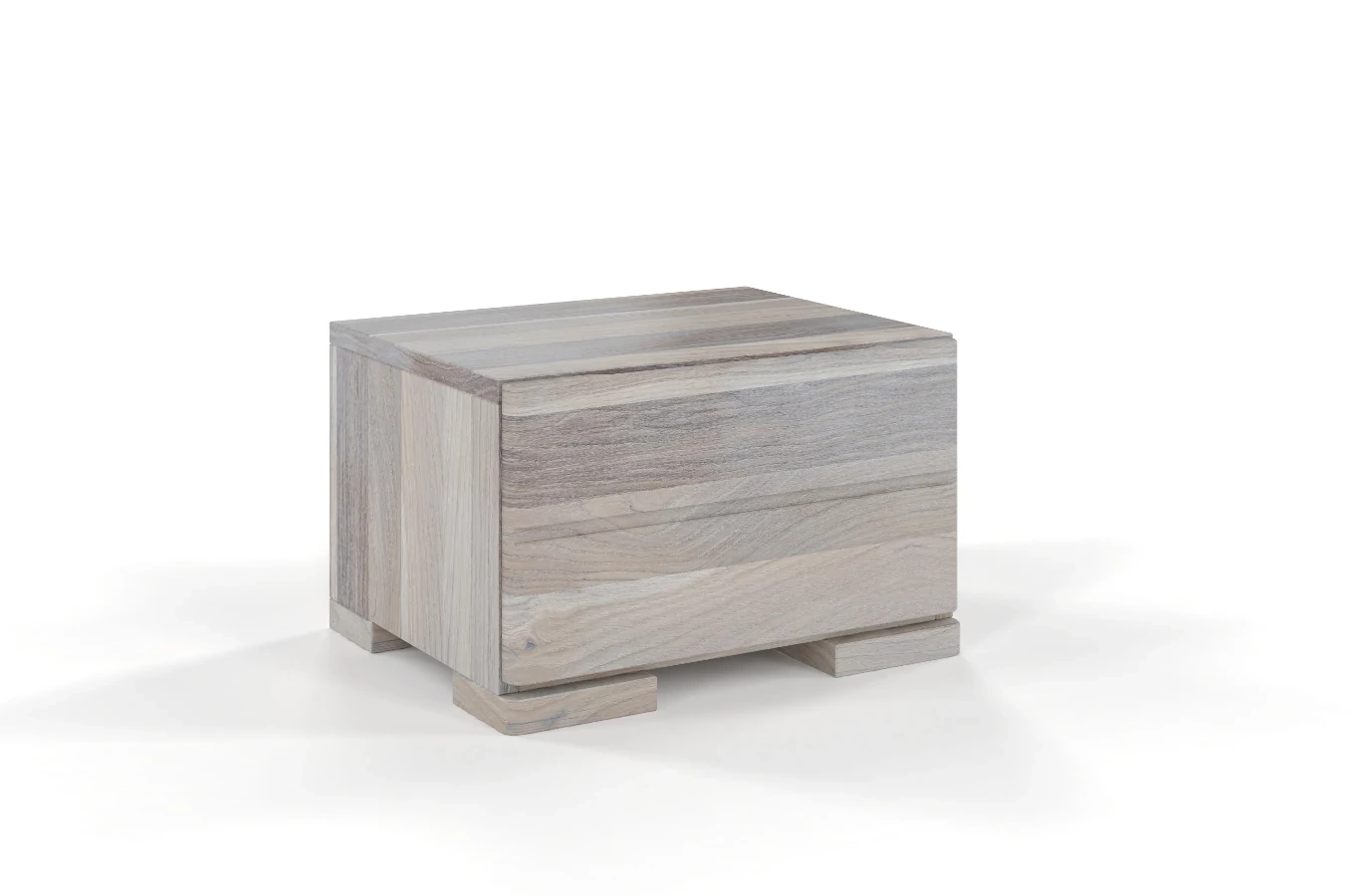 Drewniana szafka nocna dębowa Visby Sandemo 1S / szer. 40 cm