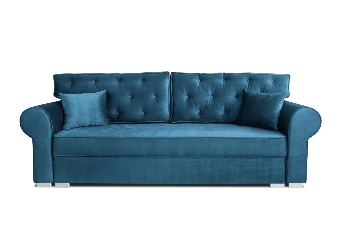 Elegancka sofa ROSIE z funkcją spania i pojemnikiem na pościel / szerokość 250 cm