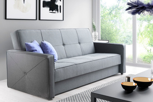 Elegancka sofa ALICJA z funkcją spania i pojemnikiem na pościel