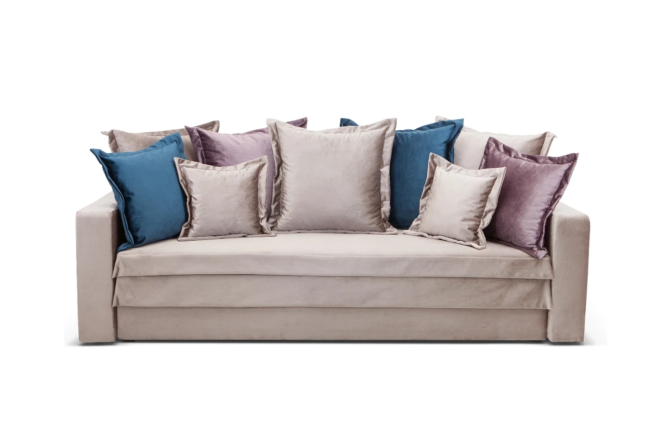 Nowoczesna sofa OCTAVIO z funkcją spania i pojemnikiem na pościel / szerokość 230 cm