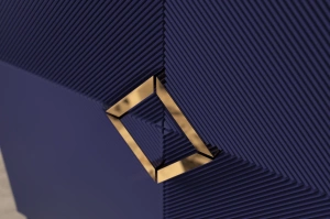 Drewniana komoda Visby DEMI HIGH / kolor granat szlachetny / szer. 100 cm