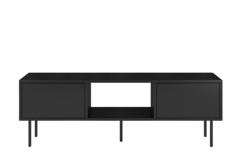 Czarna nowoczesna komoda RTV Dancan MIRKA / szer. 130 cm