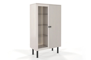 Witryna sosnowa Visby NORVIK High / kolor biały