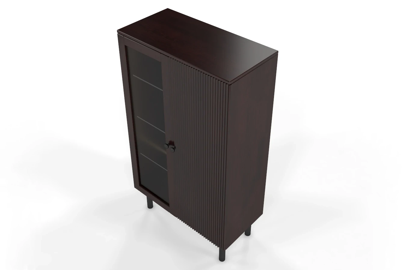 Witryna sosnowa Visby NORVIK High / szer. 80 cm