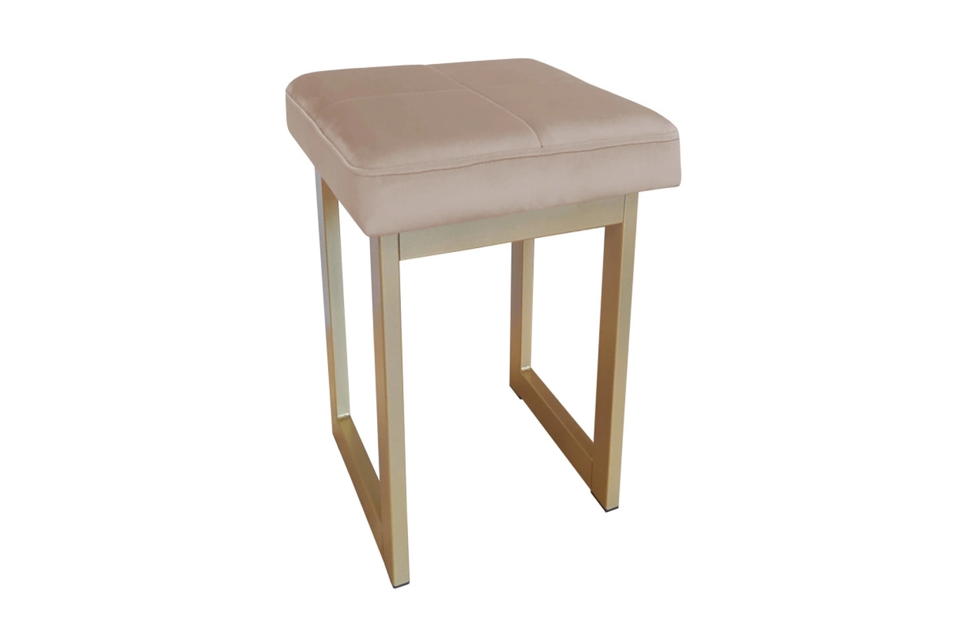 Tapicerowany taboret PRIMO na metalowych nogach / kolor tkaniny + podstawy do wyboru!