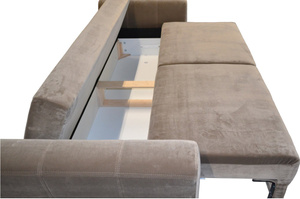 Elegancka 3-osobowa sofa ORION z funkcją spania i pojemnikiem na pościel