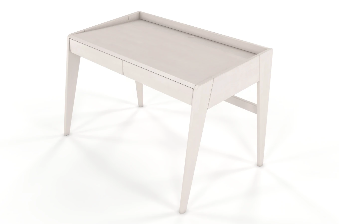 Drewniane bukowe biurko / toaletka z szufladami Visby LISA / 125x70 cm