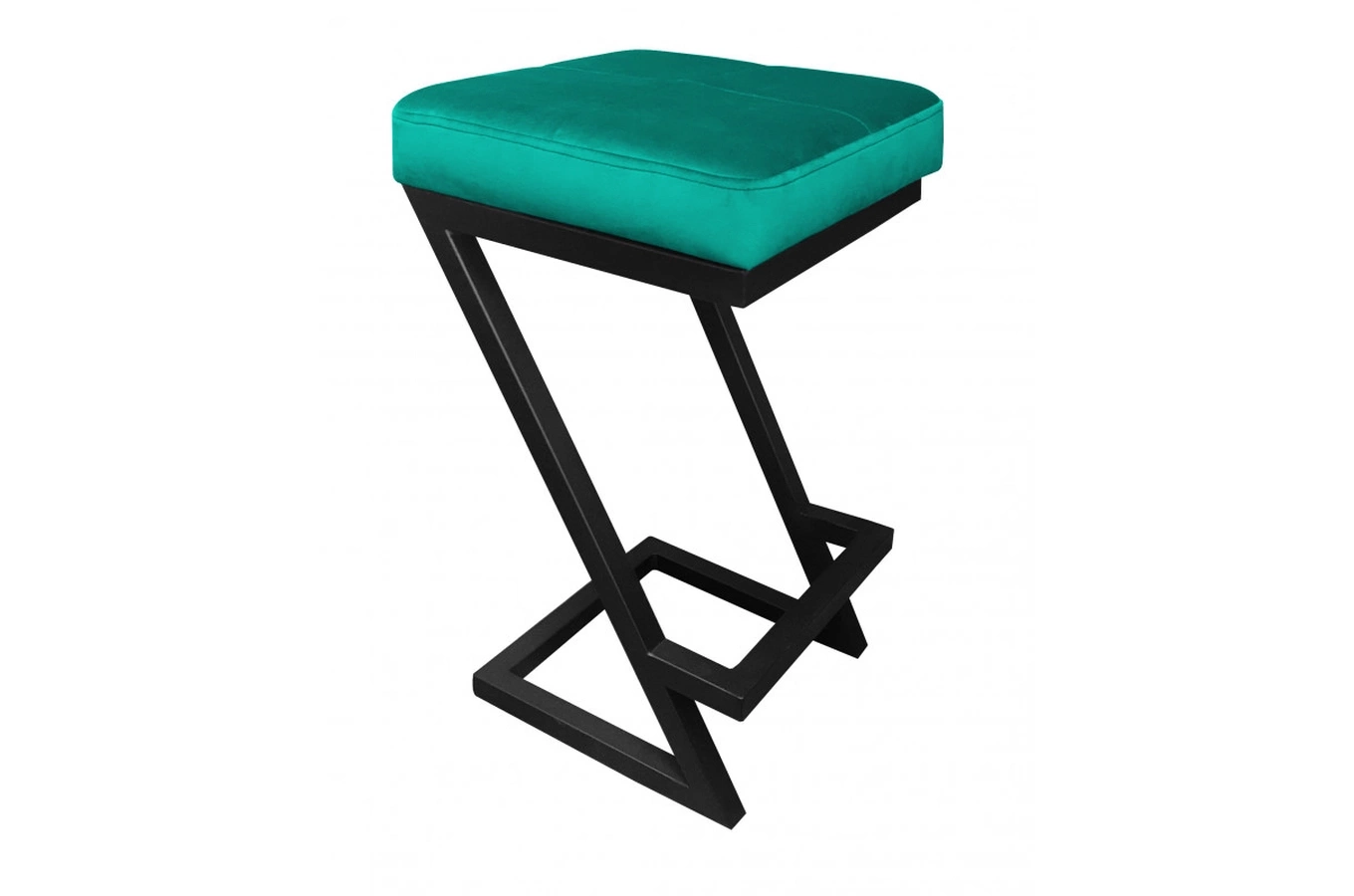 Tapicerowany hoker DIZI na metalowych nogach / kolor tkaniny + podstawy do wyboru!