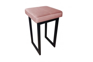 Tapicerowany taboret PRIMO na metalowych nogach / kolor tkaniny + podstawy do wyboru!
