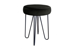 Tapicerowany taboret SECONDO na metalowych nogach / kolor tkaniny + podstawy do wyboru!