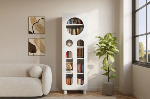 Nowoczesny regał z ażurowymi frontami Skandica OKO / szer. 60 cm