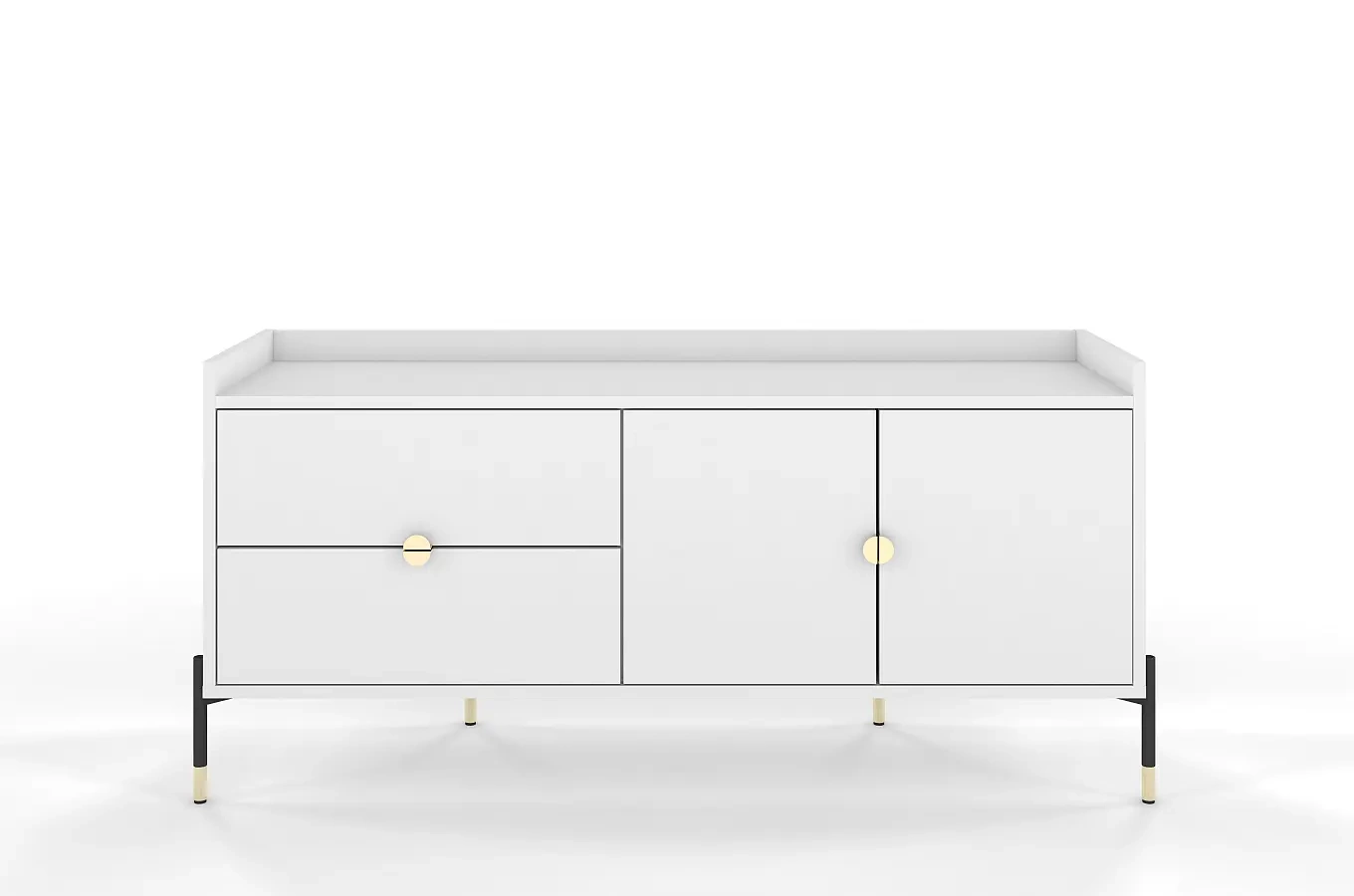 Biała komoda do salonu Dancan IGA / szer. 142 cm