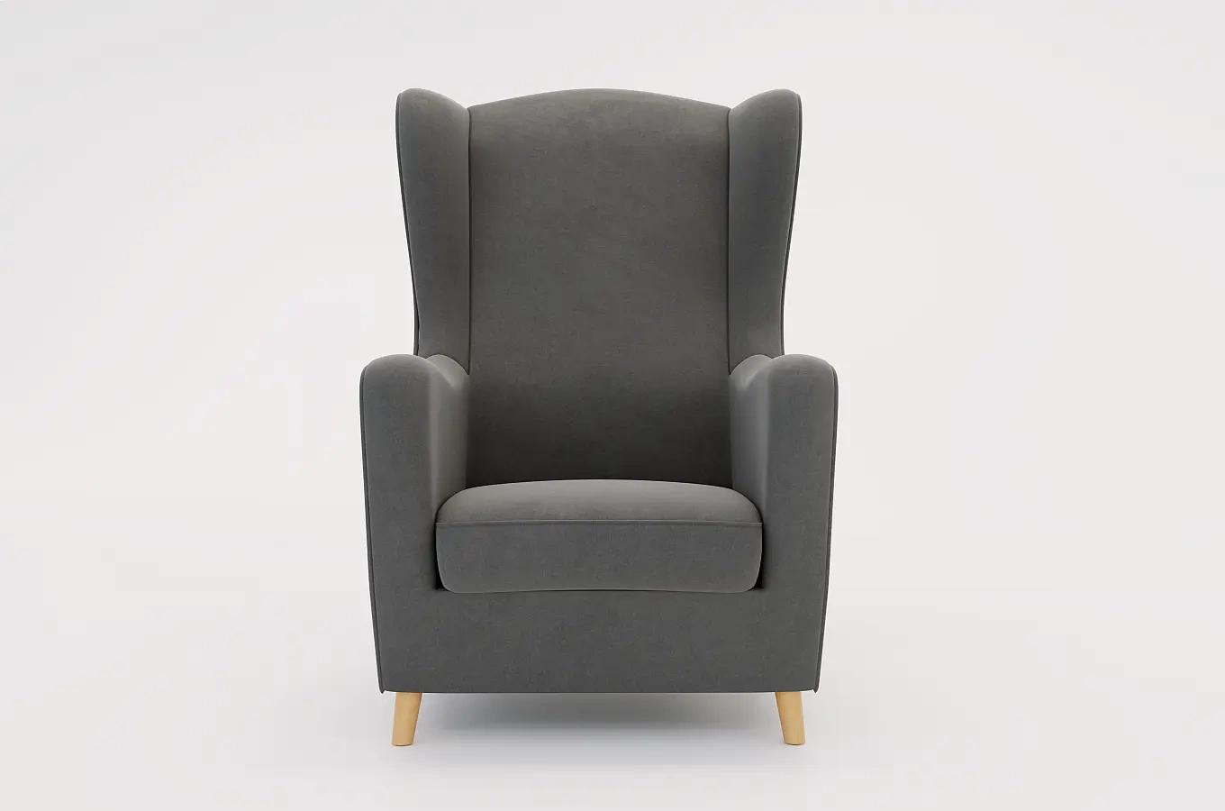 Fotel uszak Skandica AGNETA / 4 kolory tapicerki + 2 kolory nóg do wyboru!