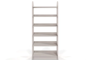 Regał drewniany bukowy Visby KLIPPEN / szerokość 80 cm, kolor biały