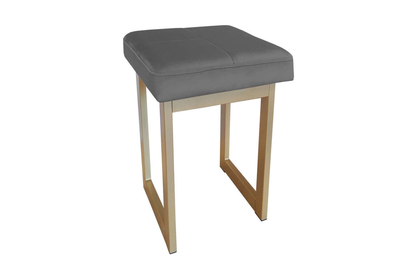 Tapicerowany taboret PRIMO na metalowych nogach / kolor tkaniny + podstawy do wyboru!