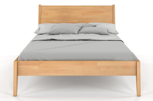 Łóżko drewniane bukowe Visby RADOM / 160x200 cm, kolor orzech