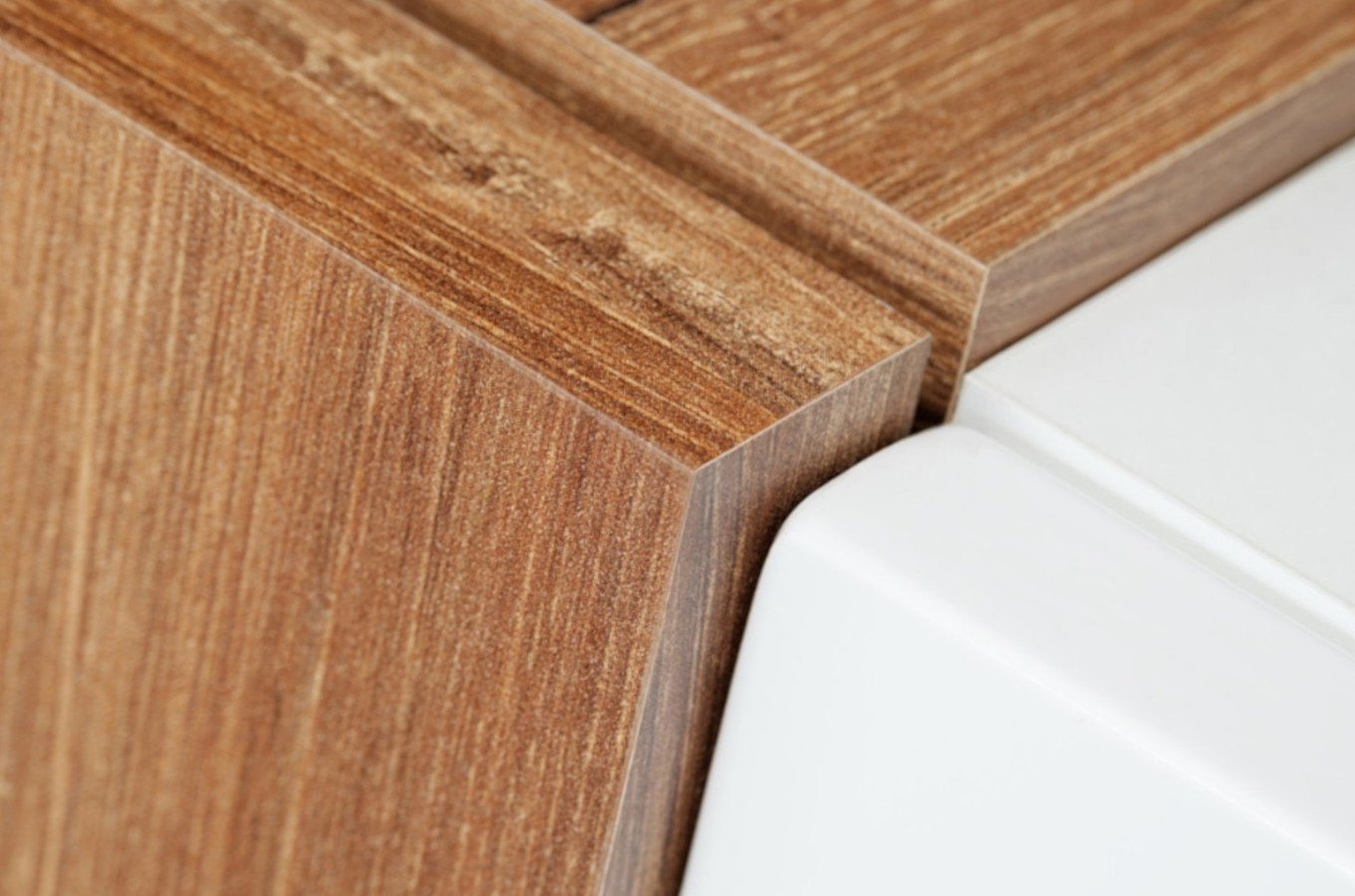 Nowoczesna meblościanka QUILL / biały + dąb sterling / szer. 250 cm