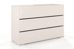 Drewniana komoda bukowa Visby Sandemo 3S / kolor biały