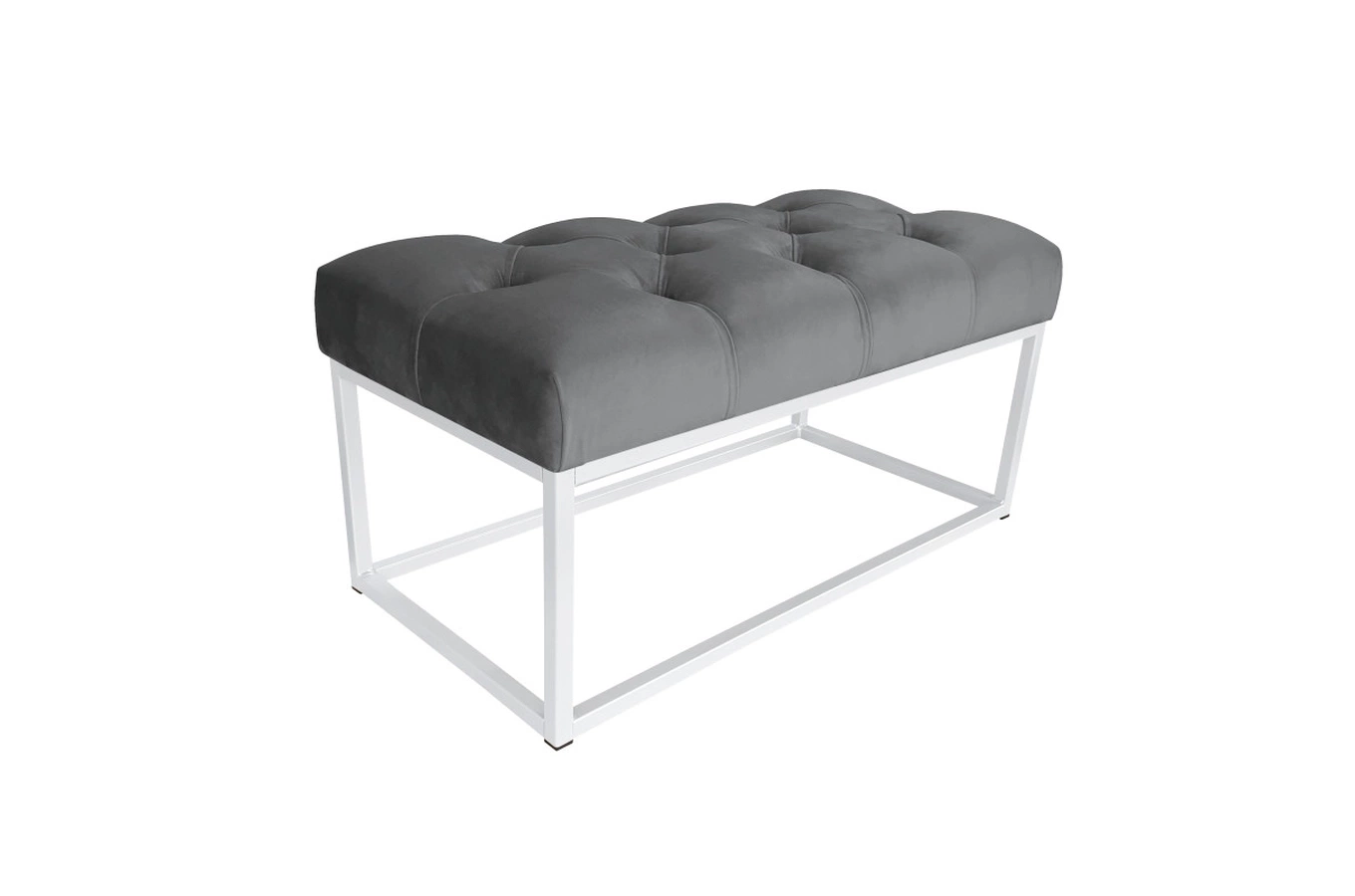 Tapicerowana ławka CITY na metalowych nogach / kolor tkaniny + podstawy do wyboru!