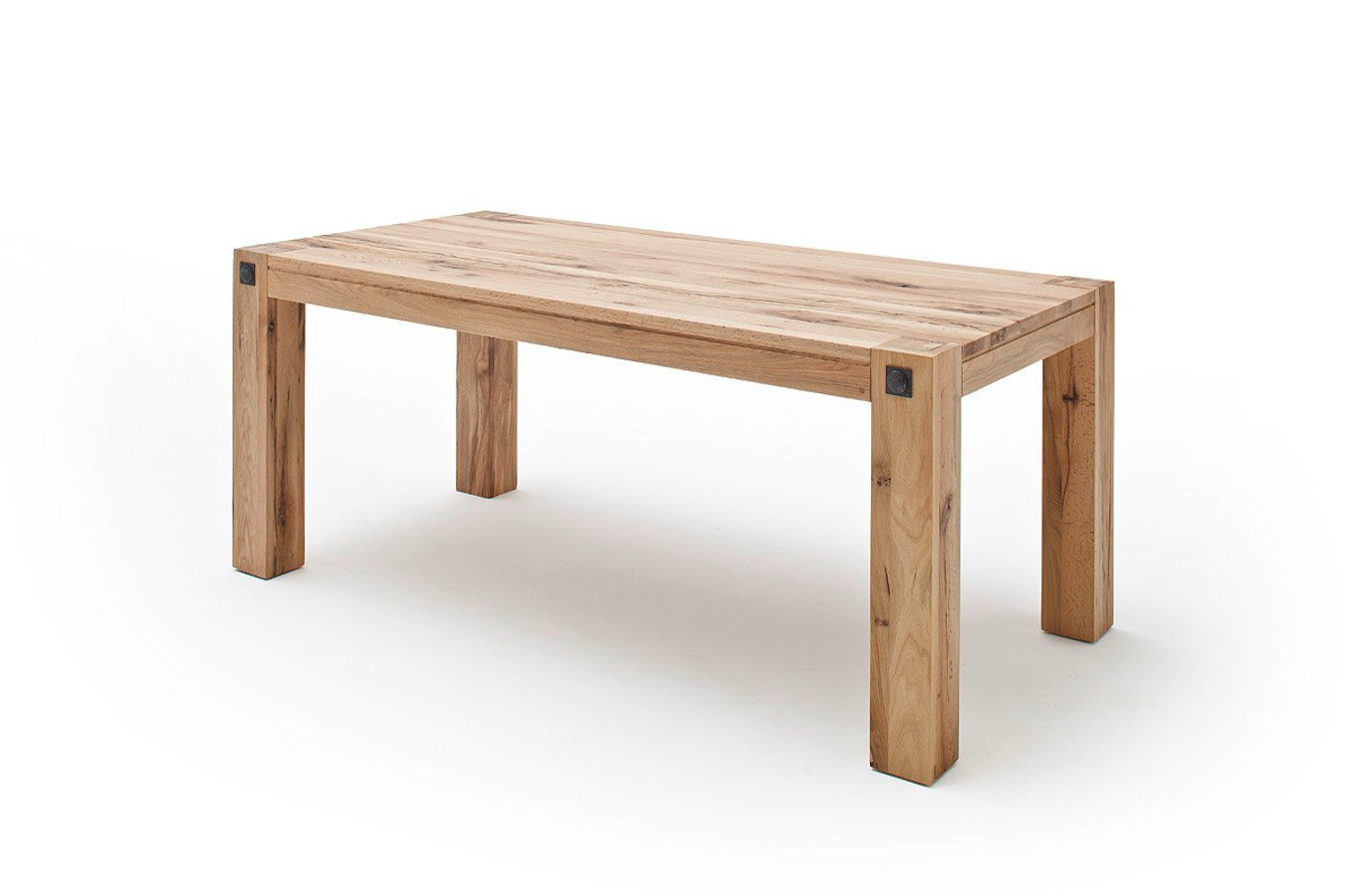 Drewniany dębowy stół LEEDS / 180 x 90 cm, dąb lity dziki