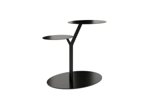 Metalowy stolik pomocniczy do salonu Kayani IROKO / kolor czarny