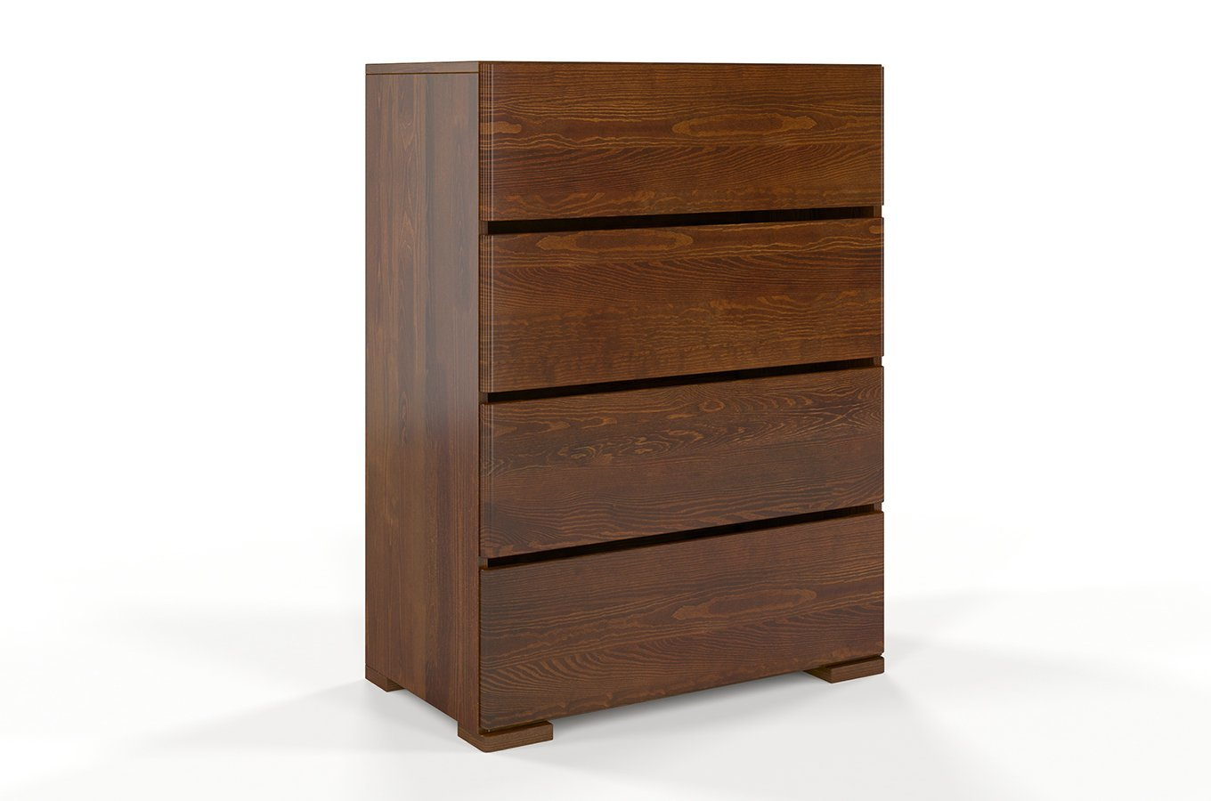 Drewniana komoda sosnowa Visby Sandemo 4S80 / szer. 80 cm, kolor naturalny