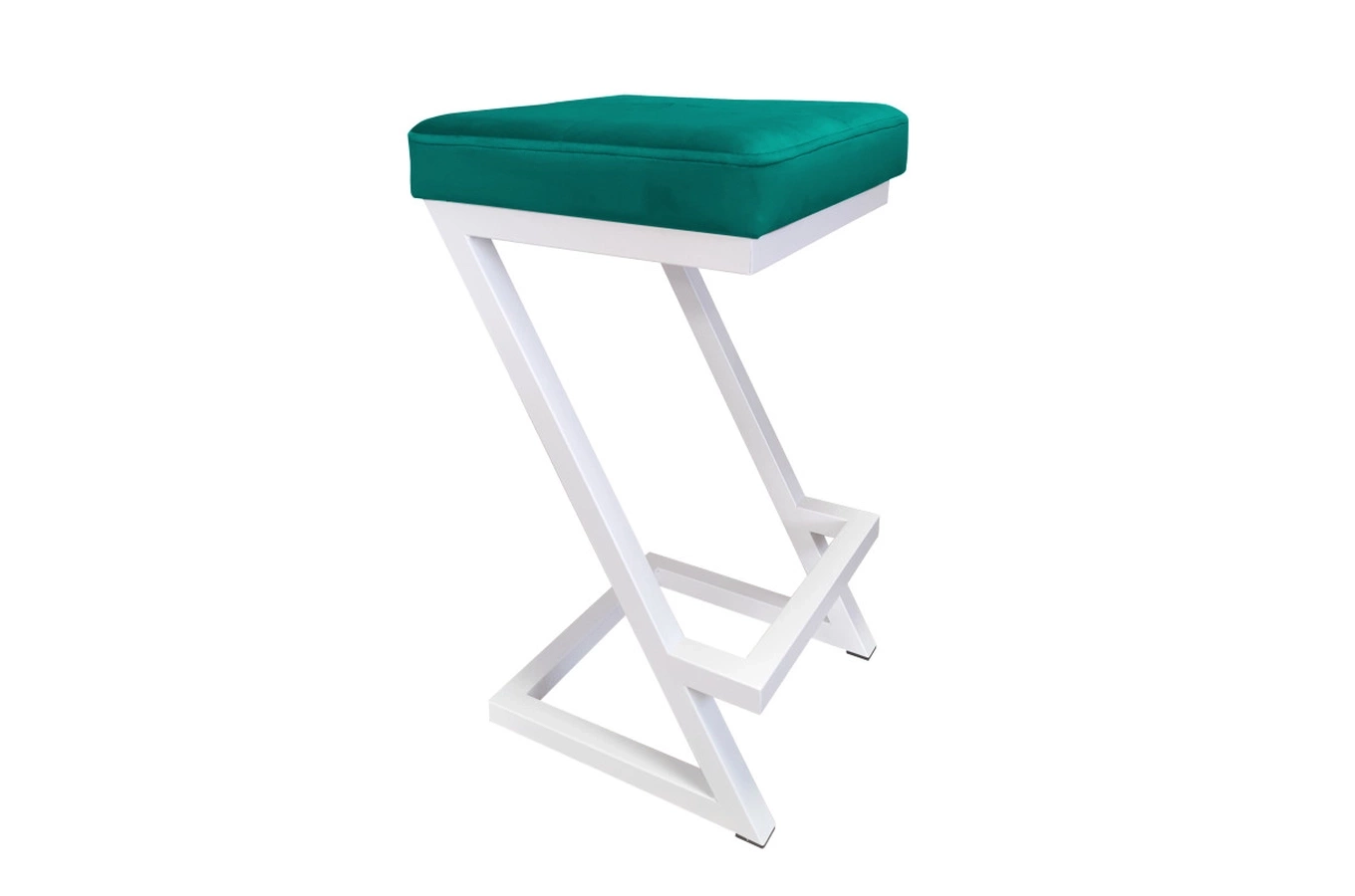 Tapicerowany hoker DIZI na metalowych nogach / kolor tkaniny + podstawy do wyboru!